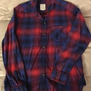 AEO Plaid button down